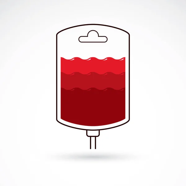 Kan damlalık grafik illüstrasyon — Stok Vektör