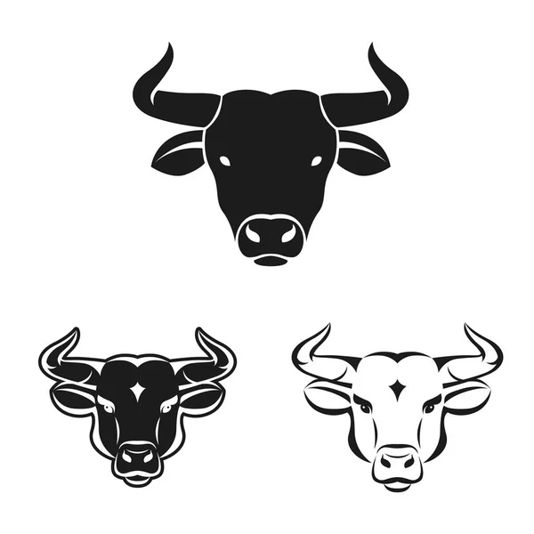 Bull ancient emblems — Stock Vector