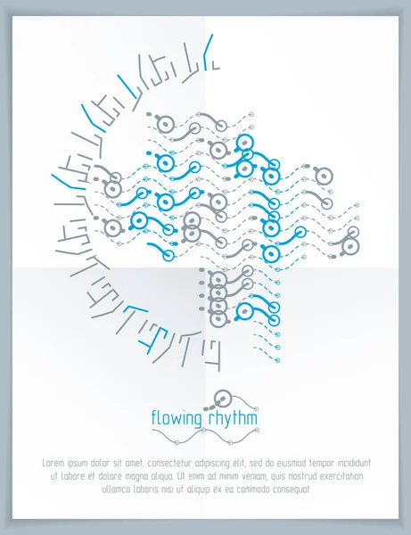 soyut dalgalı çizgi deseni