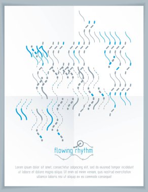 Dalgalı çizgiler soyutlama