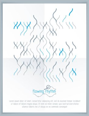 soyut dalgalı çizgi deseni