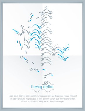 Dalgalı çizgiler soyutlama