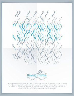 Soyut çizgilerle yapılan teknolojik duvar kağıdı