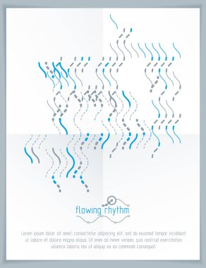 Dalgalı çizgiler soyutlama