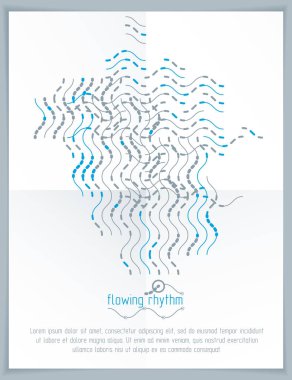 Dalgalı çizgiler soyutlama