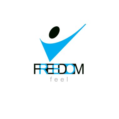 Soyut insan vücudu logosu