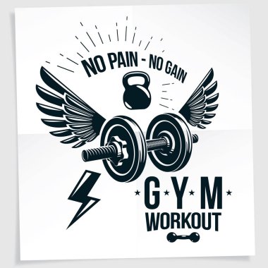 Fitness kulübü reklam afişi