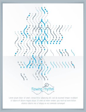 Dalgalı çizgiler soyutlama