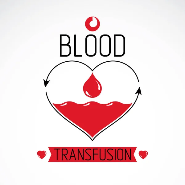 Blood donation symbol — Stock Vector