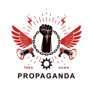 Propaganda vektör amblemi