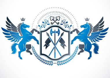 Hanedan arması armalı dekoratif amblem