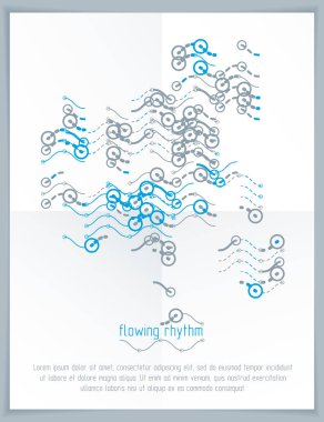 soyut dalgalı çizgi deseni