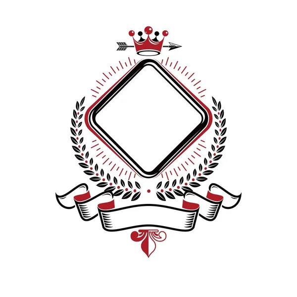 Heraldic design  emblem. — Stock Vector