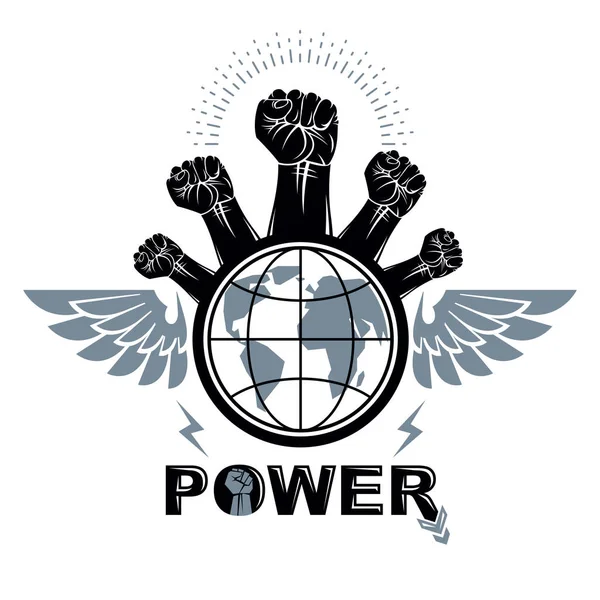政治的プロパガンダのベクトルのロゴ — ストックベクタ