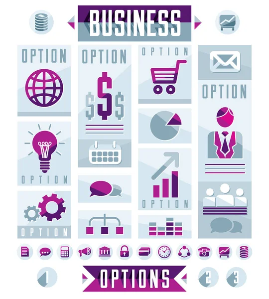 Composição de infográficos de negócios —  Vetores de Stock