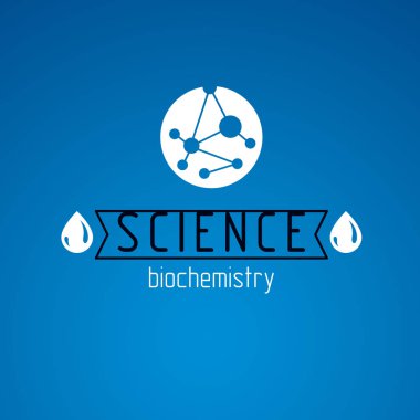 Moleküler biyoteknoloji kavramsal logo