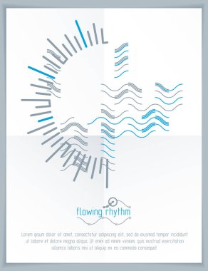 soyut dalgalı çizgi deseni