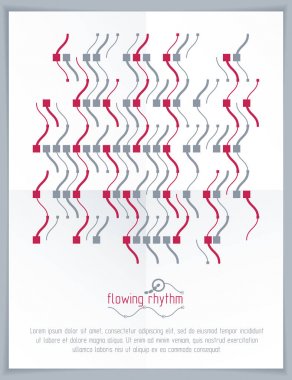 soyut dalgalı çizgi deseni