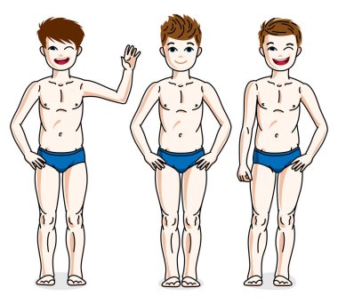 çocuklar grup mavi iç çamaşırı 