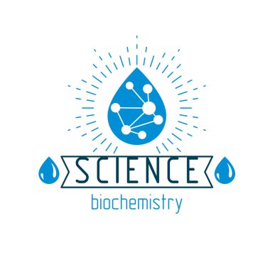 Moleküler biyoteknoloji kavramsal logo