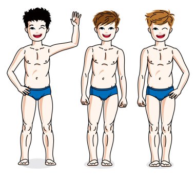 çocuklar grup mavi iç çamaşırı 