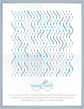 soyut dalgalı çizgi deseni