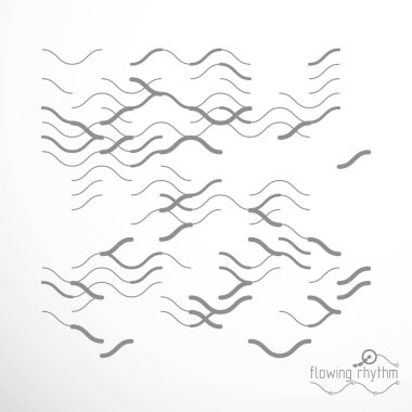 Abstract wavy lines pattern clipart