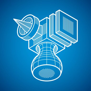 Elemanları ile izometrik soyutlama