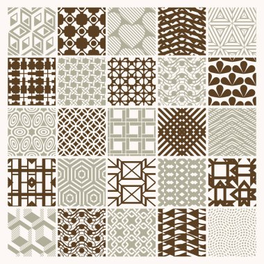 Grafik süs çini koleksiyonu 