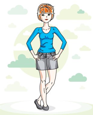 Kızıl saçlı kadın