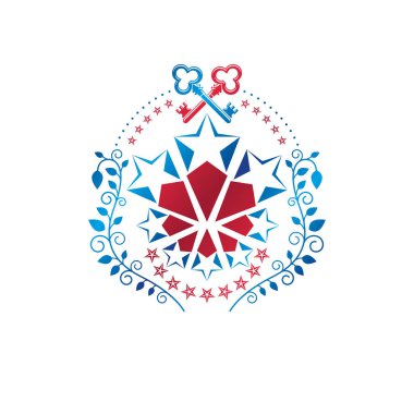 Pentagonal yıldız amblem