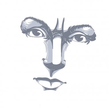 romantik kadın portresi kroki