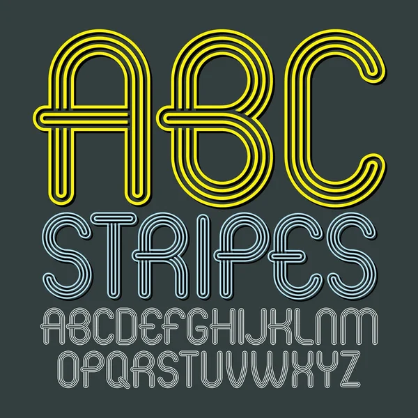 Lettres majuscules alphabet — Image vectorielle
