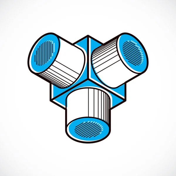 Construcción de ingeniería abstracta — Archivo Imágenes Vectoriales