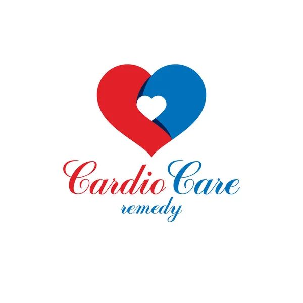 Logo concettuale cardiologia — Vettoriale Stock