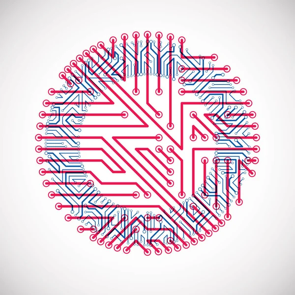 Placa de circuito informático abstracta — Vector de stock