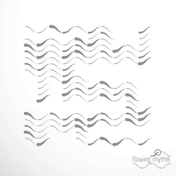 抽象的波浪线模式 — 图库矢量图片