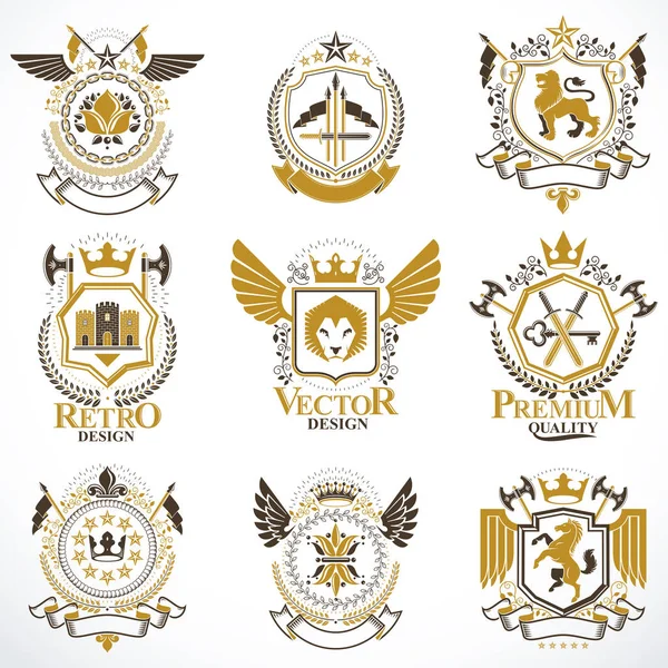 Heraldikai címer — Stock Vector