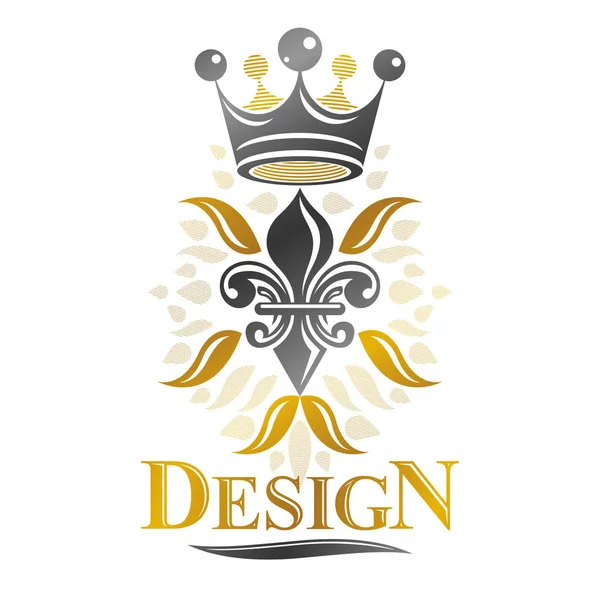 Royal Crown emblem — Stock Vector