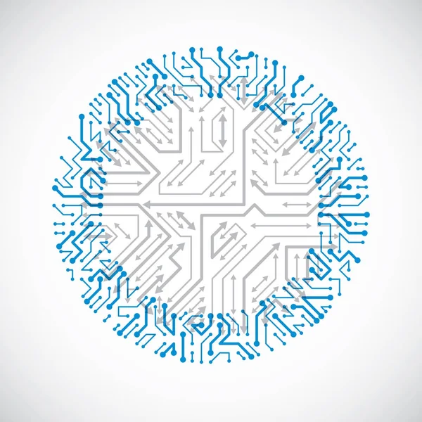 Elektronikus alkatrészeket tartalmazó áramköri lap — Stock Vector