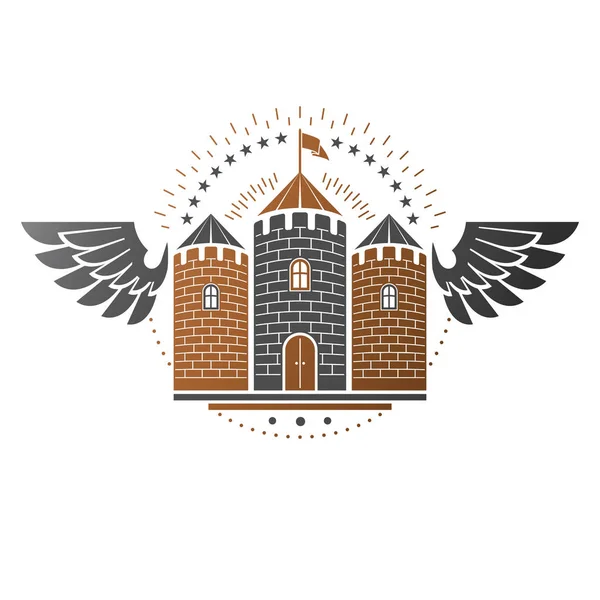 Ancien emblème de la citadelle — Image vectorielle