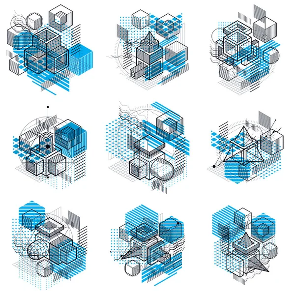 Soyut izometrik elemanları ile