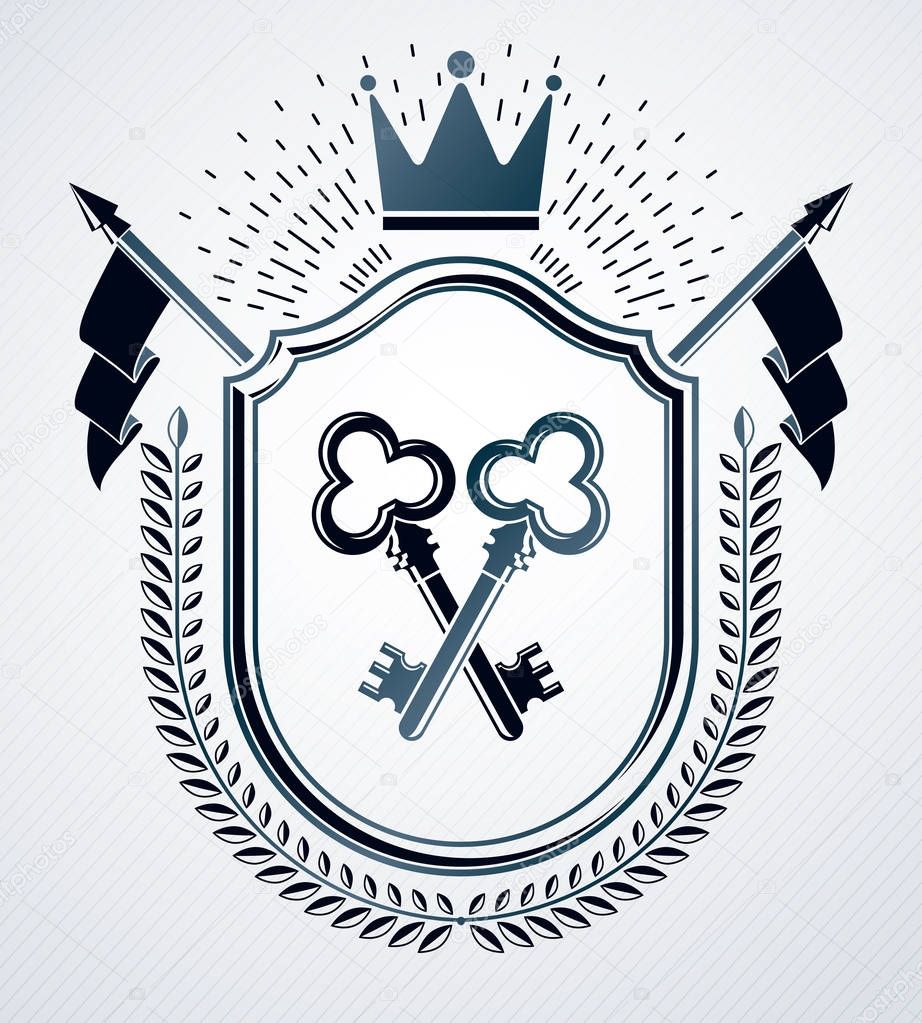 Heraldic design  emblem.
