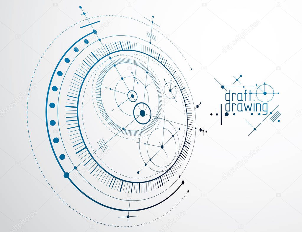 Mechanical scheme wallpaper