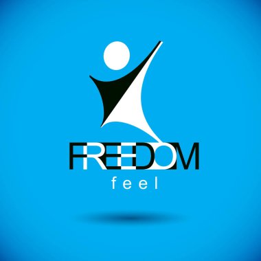 Soyut insan vücudu logosu