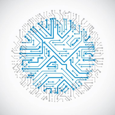 Elektronik bileşenleri olan devre kartı
