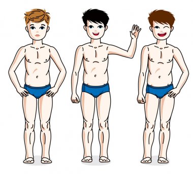 çocuklar grup mavi iç çamaşırı 