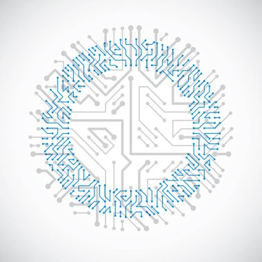Elektronik bileşenleri olan devre kartı