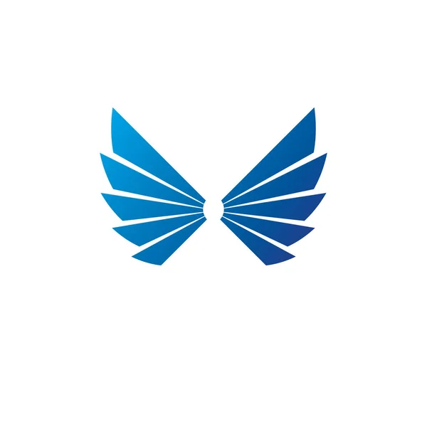 Azul liberdade Asas emblema . — Vetor de Stock