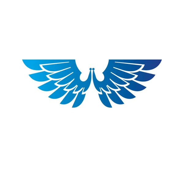 Blue freedom Wings emblem. ⬇ Vector Image by © Ostapiusangelp Vector